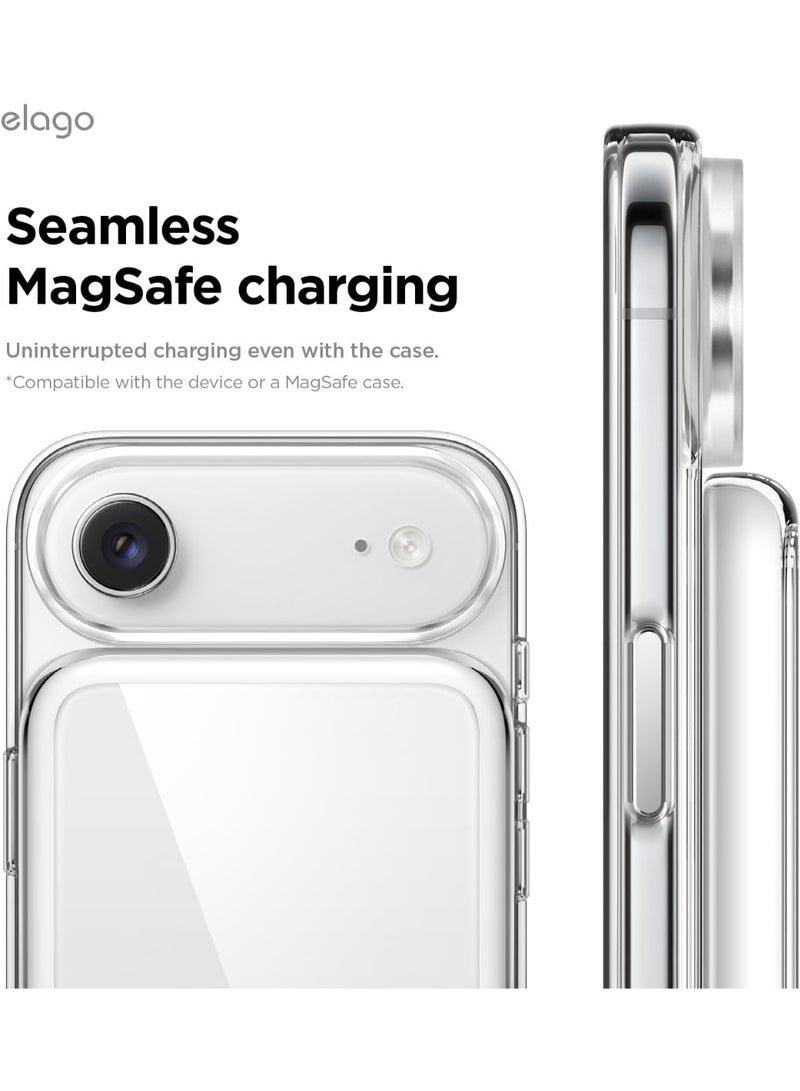 elago Hybrid for iPhone Air MagSafe Battery Case Slim with MagSafe Battery Pack Support - Clear - Image 5